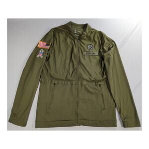 Nike NFL Team Steelers Salute To Service Jacket Olive Green Medium